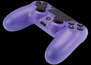 Mando DoubleShock 4 alámbrico morado eléctrico para PlayStation 4, con cable USB.