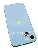 iPhone 14 seminuevo azul, 128GB, libre de fábrica, como nuevo, pantalla y cámara perfectas, listo para usar.