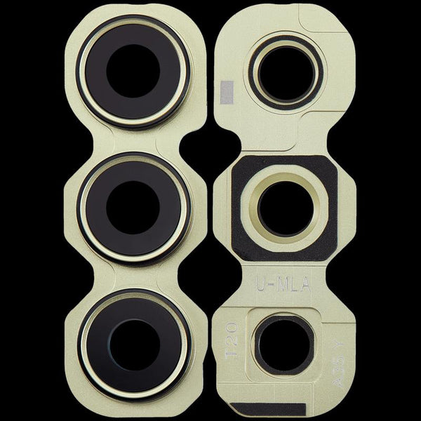 Lente de camara trasera con soporte para Samsung Galaxy A35 5G (A356 / 2024) (Amarillo)