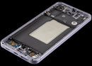 Pantalla OLED con marco refurbished para Samsung Galaxy A57 5G, color lila, ideal para reparación de display.