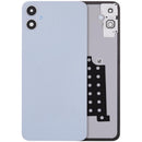Tapa trasera plateada con lente de cámara para Samsung Galaxy A05 4G (A055) repuesto.