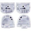 Juego de 8 botones gatillo R1 L1 R2 L2 blancos con resortes para control PS5 DualSense BDM-030.