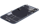 Compra una tapa trasera con placa de acero y carga inalámbrica para iPhone 16 usada en Guatemala para reparaciones de teléfonos.