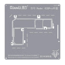 Plantilla Bumblebee QS129 Qianli para reparación BGA de capa intermedia Xiaomi Redmi K30 Pro.