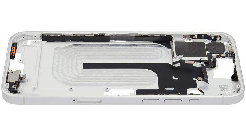 Compra tu chasis iPhone 16 Plus International Version con botón de encendido y volumen en Guatemala, ideal para reparaciones en talleres especializados.