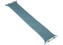 Correa trenzada Solo Loop Lake Green para Apple Watch 44mm, 45mm, 46mm, 49mm, talla 7 mediana. Banda nueva OEM.