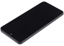 Pantalla incell Samsung Galaxy S21 Ultra Phantom Black con marco, sin sensor de huella, para reparación de display.