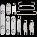 Botones de encendido y volumen blancos para iPhone 16e, repuesto original Apple A3231/A3409.