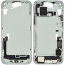 Reparación de carcasa intermedia con puerto de carga flex para iPhone 15 Plus en Guatemala.