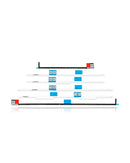 Cinta adhesiva precortada LCD para iMac 27" ideal para reparaciones de pantallas en Guatemala.