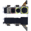 Cámara trasera original doble Google Pixel 9 Pro, lentes metálicos, lista para reparación y repuesto.