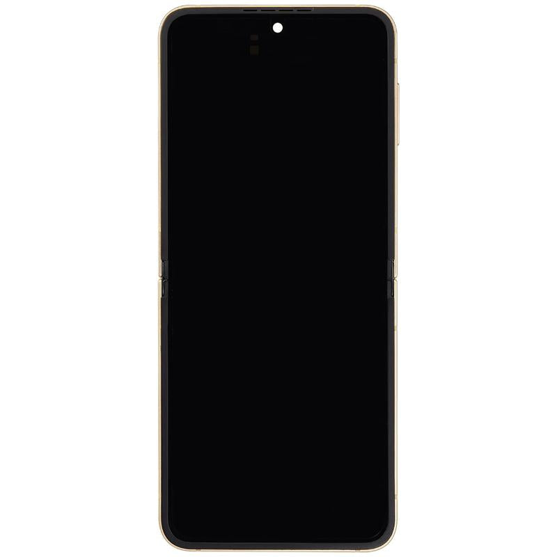 Reparación de pantalla inner OLED con marco Samsung Galaxy Z Flip 6 (F741) amarilla en Guatemala.