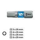 Juego de 39 piezas Wera Tool-Check PLUS 2, con ratchet, puntas y vasos de 1/4 pulgada.