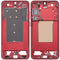 Chasis intermedio en color Coral Red para Samsung Galaxy S25 Plus 5G, disponible para reparaciones en Guatemala.