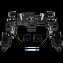 Soporte de marco medio interno negro para controlador PlayStation 5 BDM-030, repuesto de 3 piezas para reparación.