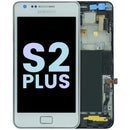 Pantalla original blanca para Samsung Galaxy S2 Plus, repuesto para reparación de display roto.
