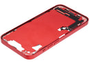Carcasa intermedia con puerto de carga flex y piezas pequenas iPhone 14 (Rojo)