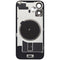 Tapa trasera con placa de acero con iman MagSafe preinstalado iPhone 16 (No Logo) (Black)