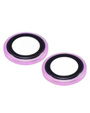 Protector de lente de camara Casper para iPhone 16 / 16 Plus (Rosa) (Transparente)