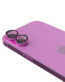 Protector de lente de camara Casper para iPhone 16 / 16 Plus (Rosa) (Transparente)