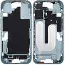 Tapa superior teal para iPhone 16 (US Version) con botones de encendido y volumen, repuesto Aftermarket Plus.
