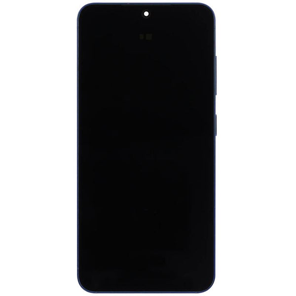 Reparación de pantalla Samsung Galaxy S25 5G en Guatemala con pantalla OLED original y marco incluido en color Navy.