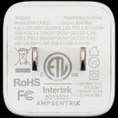 Cargador de pared GaN 30W AmpSentrix Pro Ultramarine USB-C y USB-A, para carga rápida de accesorios.