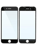 Vidrio frontal premium negro para iPhone 7 (modelos A1660, A1778, A1779) con marco y OCA preinstalado, paquete de 2.