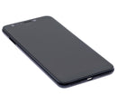 Pantalla LCD y marco Midnight Black para Asus ZenFone 5Q/5 Lite (ZC600KL/X017DA) refurbished, lista para reparación.