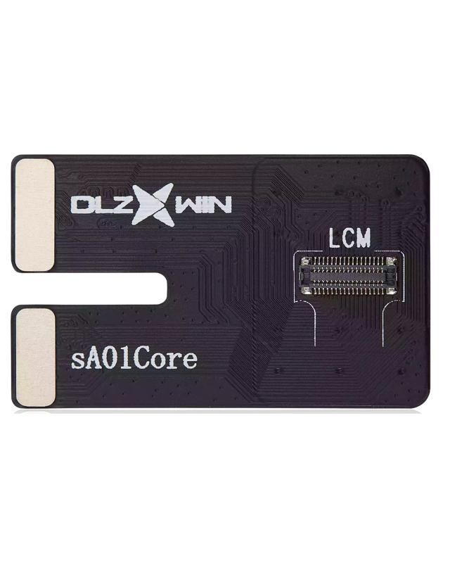 Cable flex de prueba para iTestBox compatible con Samsung Galaxy A01 Core disponible en Guatemala para reparaciones de teléfonos Samsung.