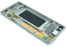 Pantalla original Samsung Galaxy S10 Prism Silver, repuesto LCD para reparación, modelo G973, con garantía.