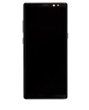 Pantalla OLED azul usada para Samsung Galaxy Note 8, con marco, ideal para reparación de display roto.