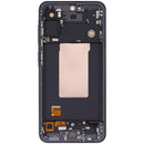 Pantalla Aftermarket Plus Graphite para Samsung Galaxy A56 5G (A566), con marco, lista para reparación.