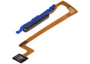 Sensor de huella negro mate para Xiaomi Redmi Note 12 5G con cable flex de repuesto.