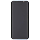 Pantalla OLED Samsung Galaxy S8 Coral Blue Aftermarket Plus con marco, ideal para reparación de pantalla rota.
