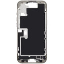 Chasis medio iPhone 16 Pro Max Natural Titanium con botones de encendido y volumen, versión EU/Global, repuesto Aftermarket Plus.