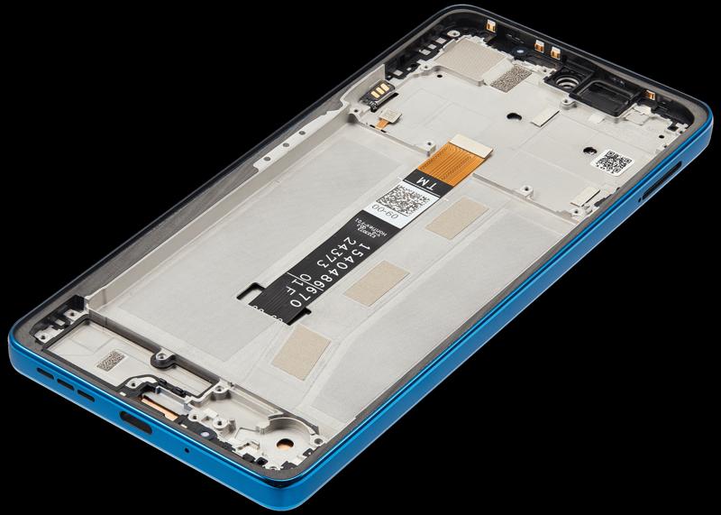 Reparación de pantalla Motorola Moto G75 5G en Guatemala, pantalla LCD en color Aqua Blue.