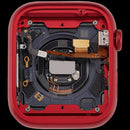 Chasis de aluminio rojo USADO para Apple Watch Series 8 45mm (A2774), ideal para reparación de carcasa.