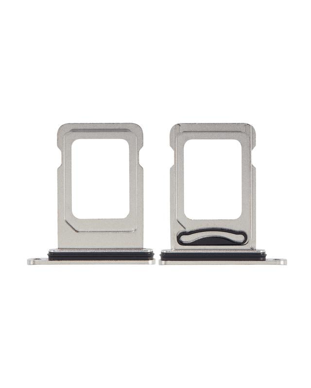 Bandeja para tarjeta SIM dual para iPhone 11 Pro / 11 Pro Max (Plata Mate)