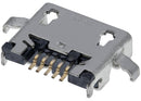 Puerto de carga Micro USB de 5 pines C182 con 4 puntos de anclaje para reparación de dispositivos electrónicos.