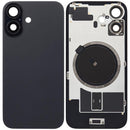 Tapa trasera con placa de acero con iman MagSafe preinstalado iPhone 16 (No Logo) (Black)