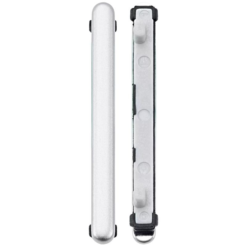 Botones de volumen blancos para Samsung Galaxy Z Flip 4 5G (F721) disponibles en Guatemala para reparación y repuestos.