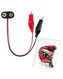 Pack de 3 cables de batería 9V con pinzas cocodrilo para reparación de iPhone 16 Series.
