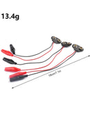 Pack de 3 cables de batería 9V con pinzas cocodrilo para reparación de iPhone 16 Series.