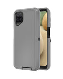 Funda heavy duty Galaxy A12 (DARK GRAY & Negro)