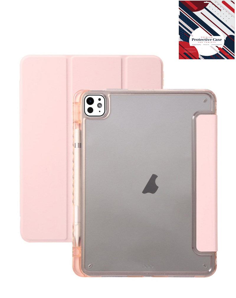 Encuentra la mejor funda inteligente de cuerpo completo en color rosa para tu iPad Air 13 2024 / Pro 12.9 en Guatemala.