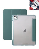 Encuentra la funda magnética inteligente de cuerpo completo en color verde oscuro para iPad en Guatemala.