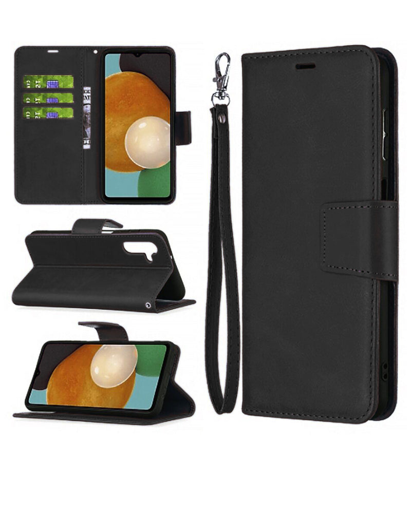 Compra la mejor funda billetera de cuero para tu Galaxy A14 en Guatemala con envío rápido de SlowBack.