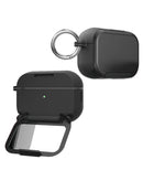 Encuentra en Guatemala el estuche creativo con soporte para espejo de maquillaje para Airpods 4th Gen en color negro de SlowBack.