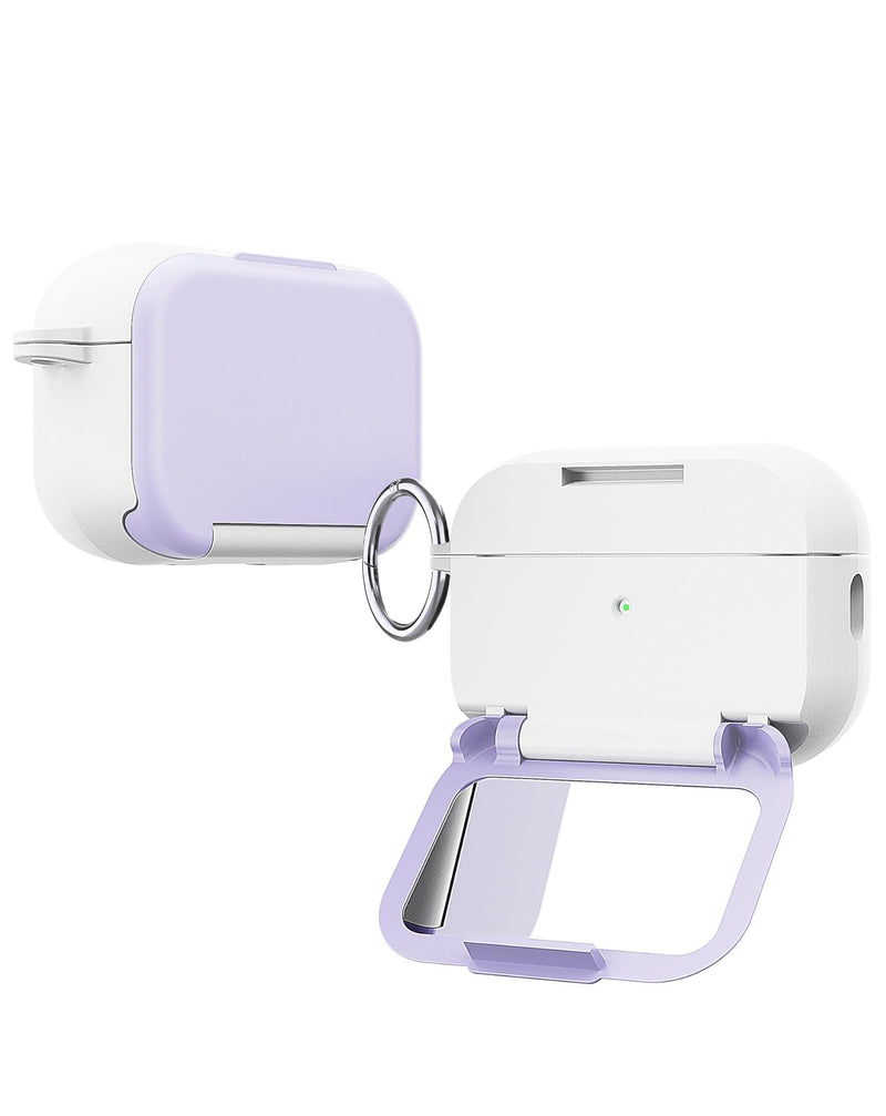 El estuche creativo de soporte para espejo de maquillaje para AirPods Pro 3 en color morado claro es el accesorio perfecto para tu dispositivo en Guatemala.